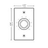 1204 Algo Volume control dimensions