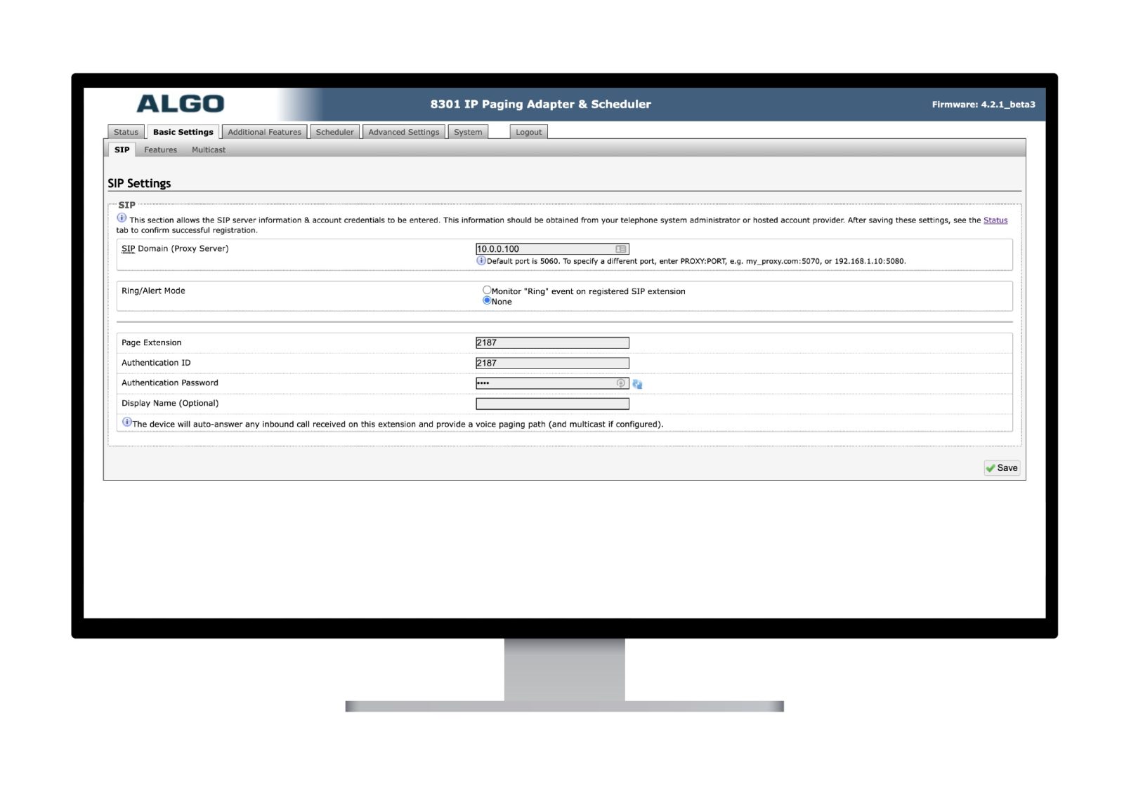 endpoint management using Algo Web UI