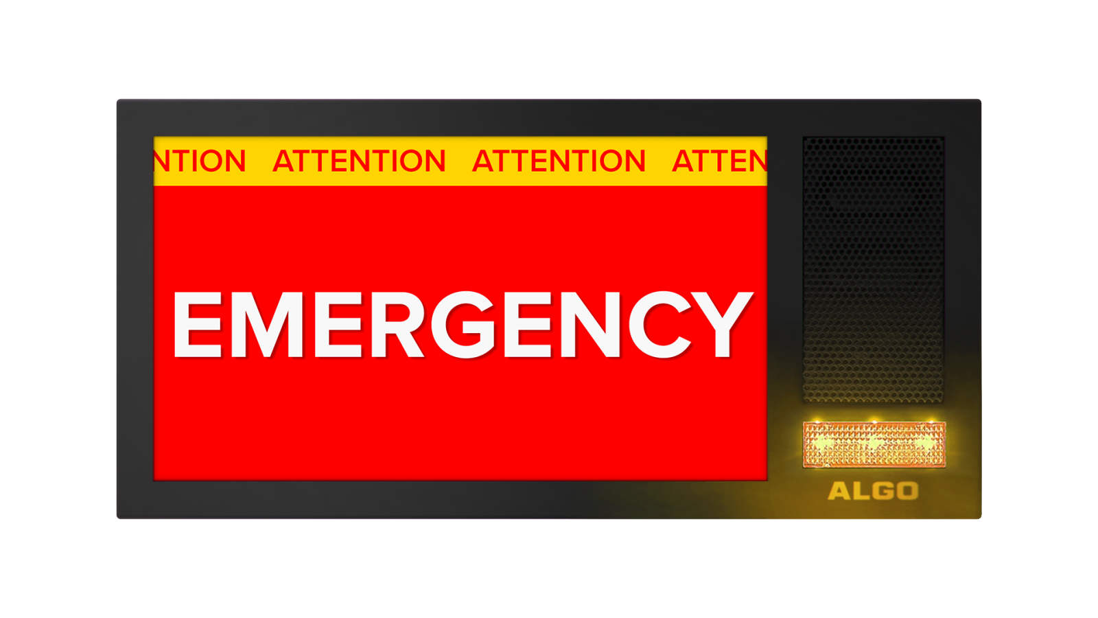 Emergency alerting screen for PA systems