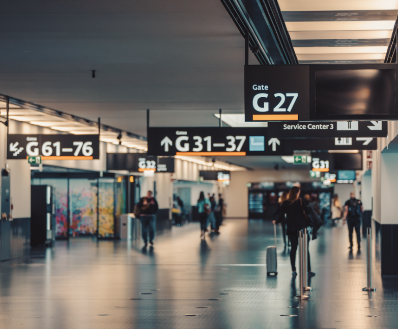 Airport hallway