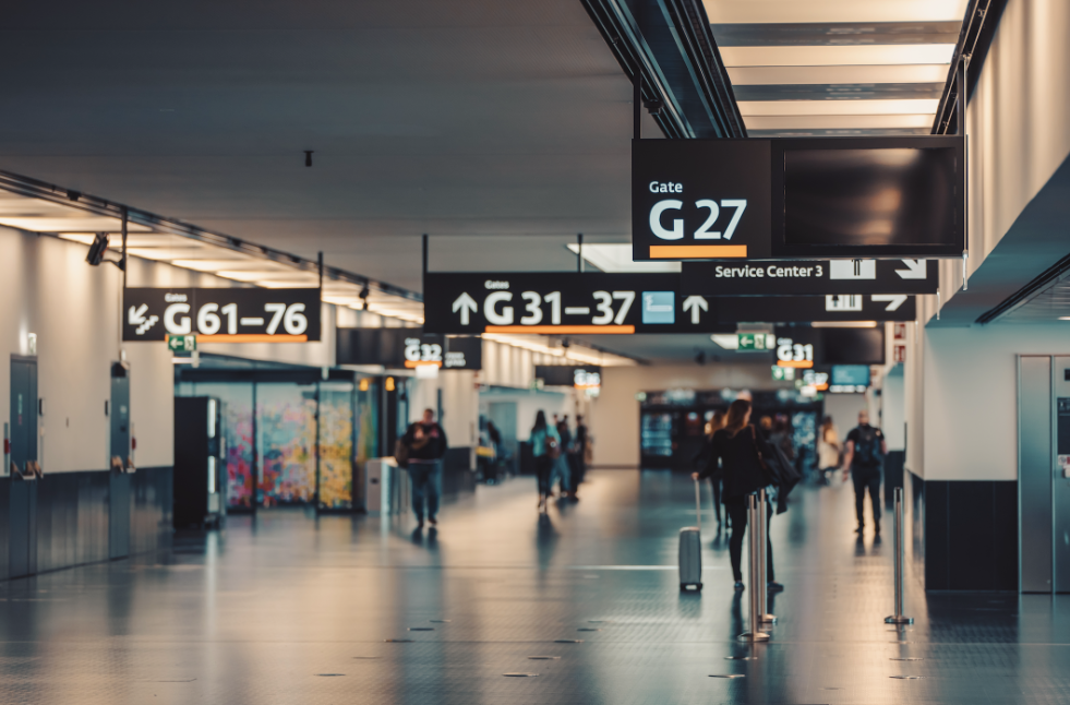 Airport hallway